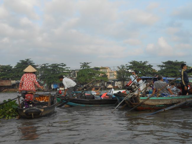 Die schwimmenden Märkte im Mekong-Delta