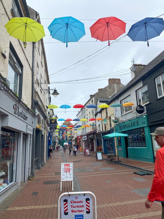 Umbrellas for the street artist festival