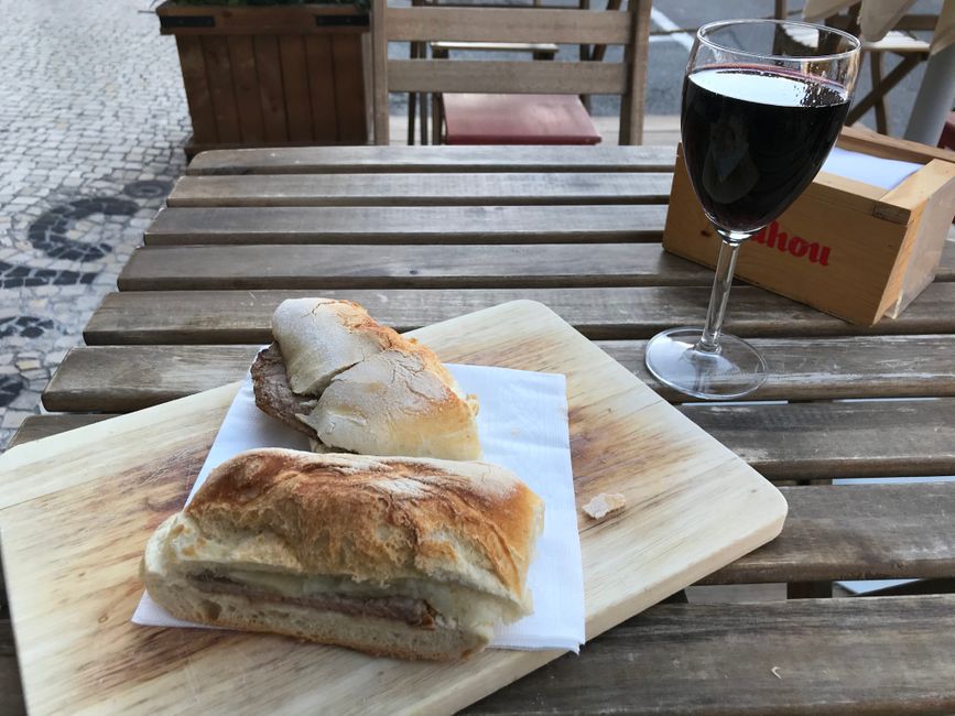 8 Euro für Steakbaguett und Portwein