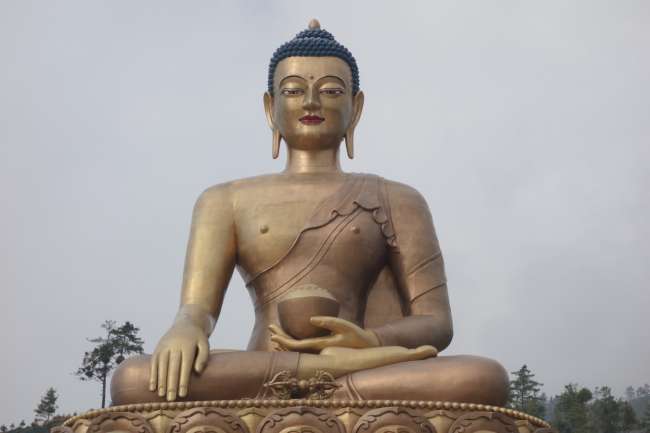 Grosser Buddha über Thimphu