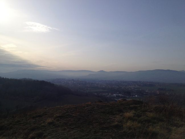 Volcanic mountains in Clermont-Ferrand - January 22nd