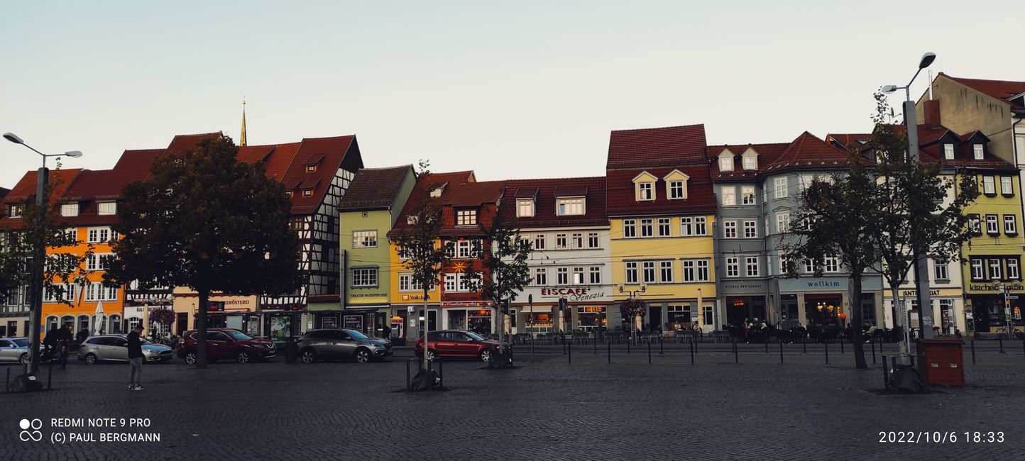 After 2 customer visits, visit the wonderful old town of Erfurt