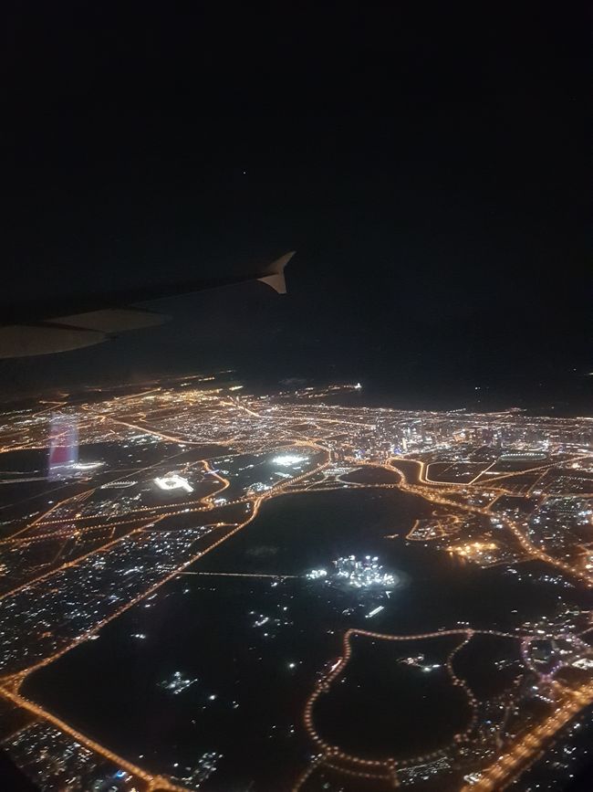 Landing in Dubai