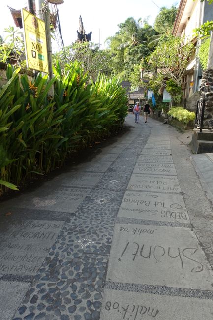 The Ubud Walk of Fame