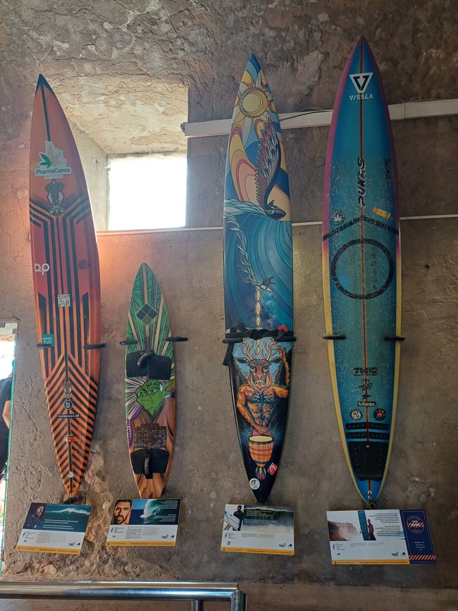 The surfboards of the pros