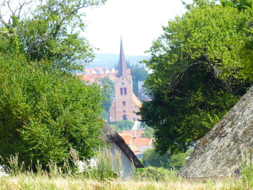 View of Sønderborg from Dybbol Mölle