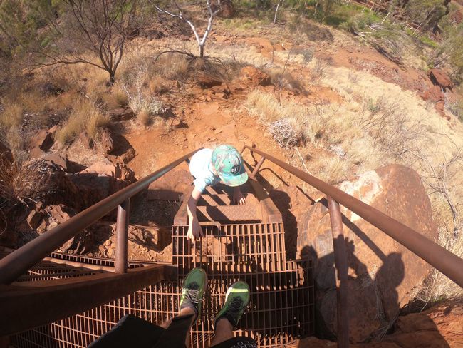 Tag 18: Karijini National Park (Dales Rim Walk, Circular Pool, Dales Gorge, Fortescue Falls)