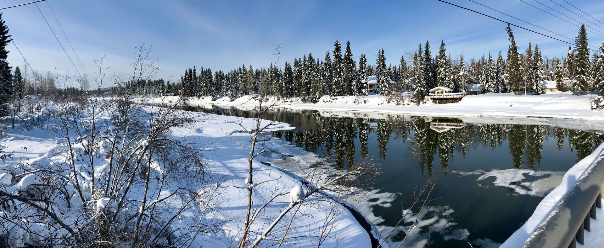 Chena River - the only river which is not frozen