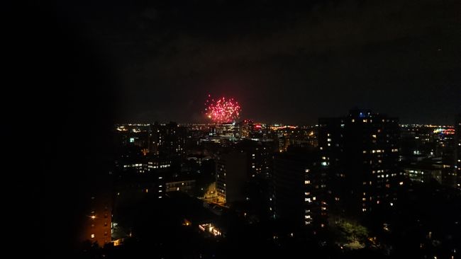 Feuerwerk über Montreal