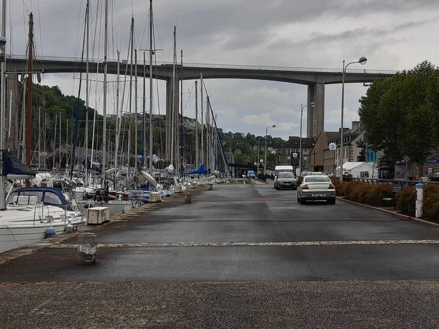 Bridge over the Saint Brieuc harbor