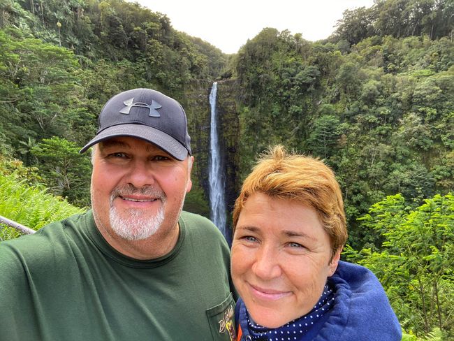 Selfie mit Wasserfall 😊