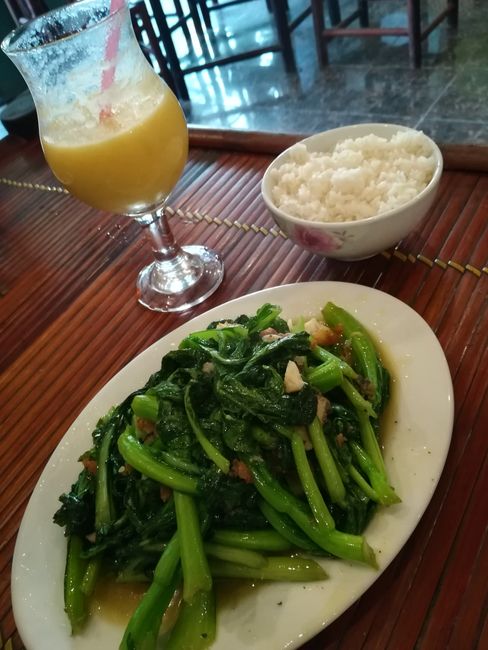 Vegetables with rice