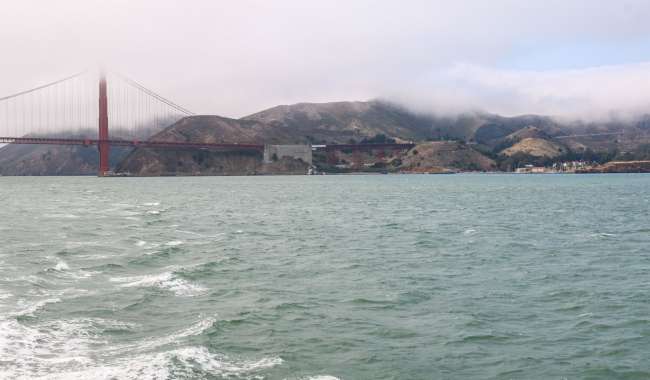 und wir verabschiedeten uns von der Golden Gate Bridge