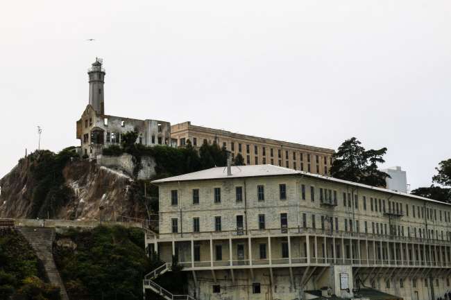 ganz dicht am Alcatraz vorbei