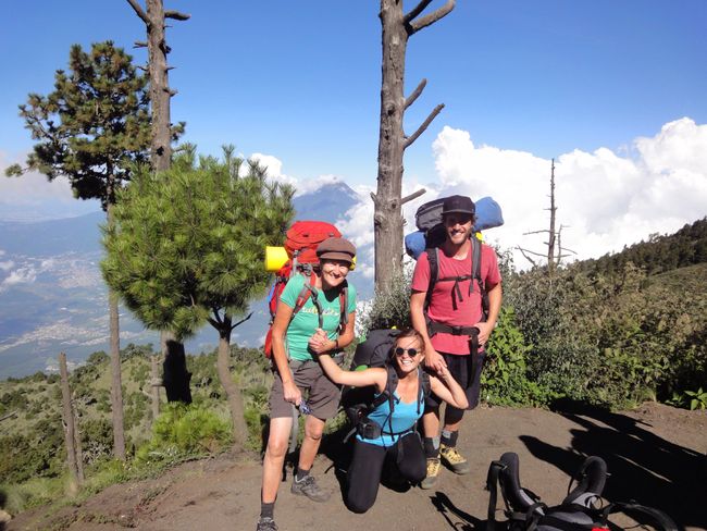 Aufstieg Acatenango mit Mama, Guatemala