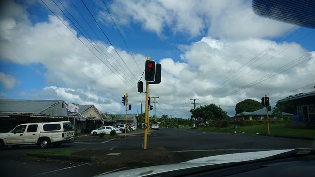 only traffic light on Savaii