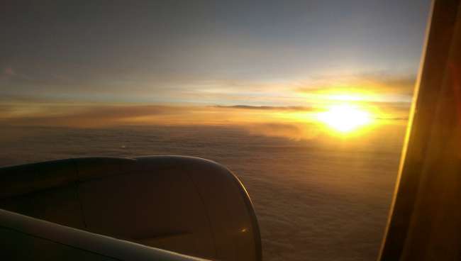 Above the clouds....