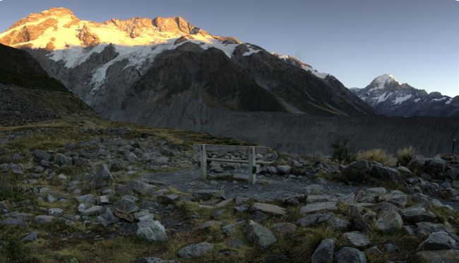 Unser Tag am Franz Josef Gletscher, dem Mount Cook und in Wanaka