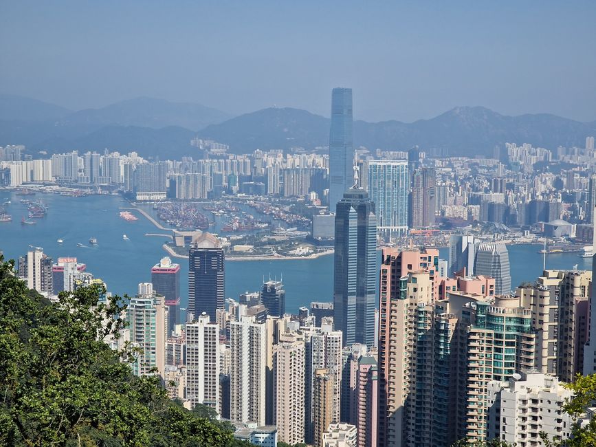 View from Victoria Peak over the city