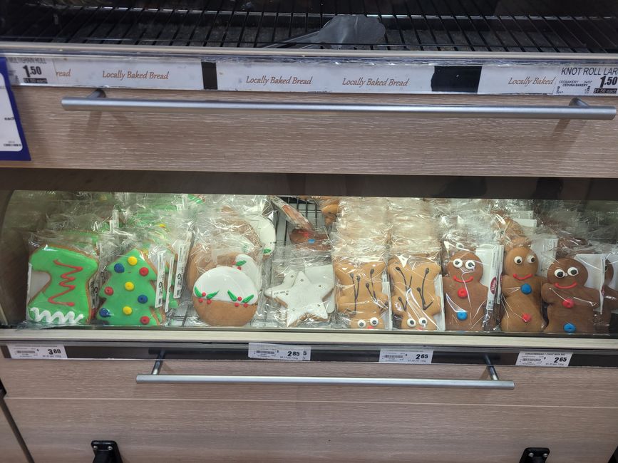 Christmas biscuits im supermarket