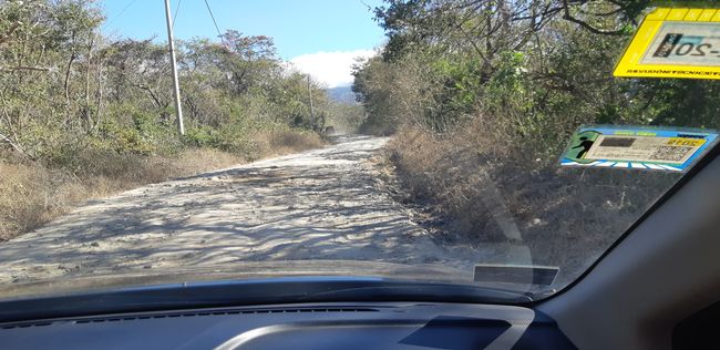 the roads are consistently bumpy, but no problem for off-road pro Sarah ;)