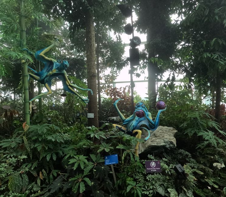 Tag 50 - Singapur - Flower Dome - Cloud Forest - Flyer (Riesenrad)