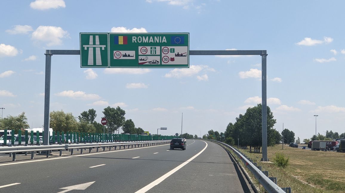Gränsövergång till Rumänien