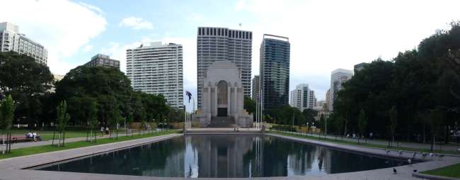 ANZAC Memorial at the southern end of the park