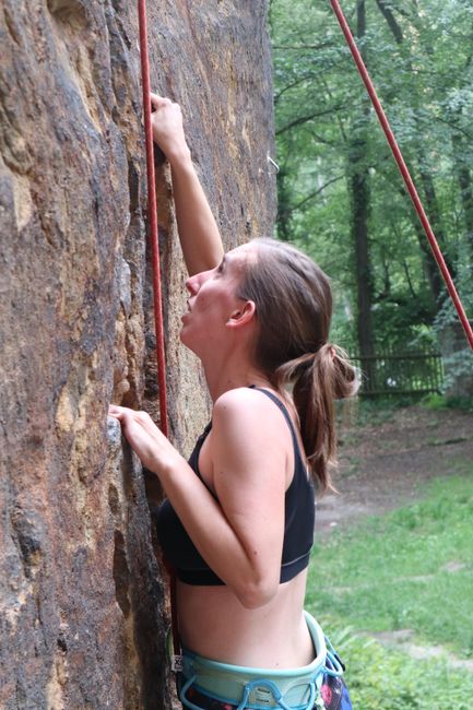 Once again climbing outdoors (78 days until the world trip)