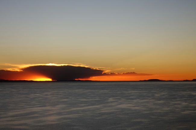 Atompilzsonnenuntergang bei der Isla del Sol.