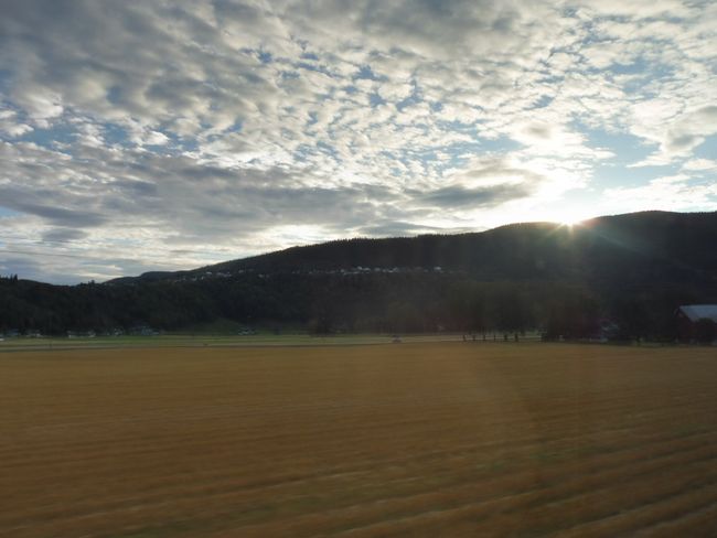 Sonnenaufgang- mal wieder aus dem Zug