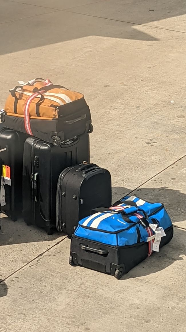 Youpi, nos bagages sont arrivés à Salvador