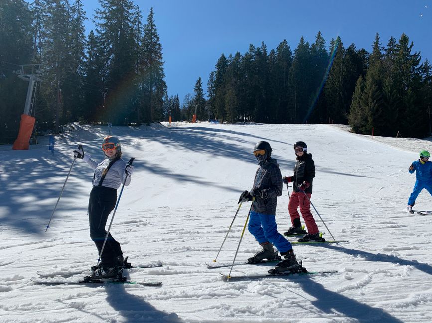 Tag 4 & 5 - Freie Fahrt und Schneetaufe von Emily, Leyi, Rica, Helene & Ahmed, Darius, Marvin