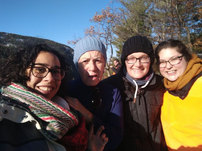 N'Jinga, Mini, I and Bruna in the Adirondack, NY