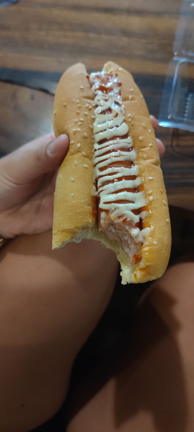 Hot dog. Wasn't even that bad
