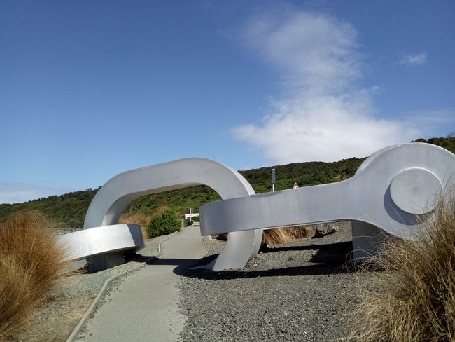 Die Kette verbindet die Südinsel mit Stewart Island (also nicht wirklich, aber symbolisch) 