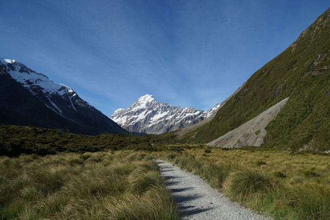 Mount Cook, the highest peak in New Zealand