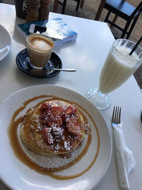 PANCAKE!!!! And the coffee is simply amazing here in Australia, I'm totally impressed