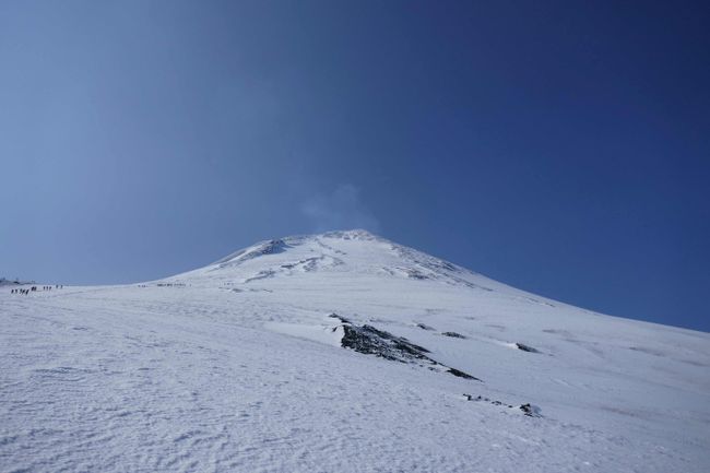 Gipfel Villarrica mit etwas Dampf