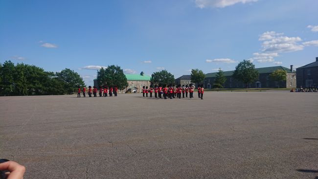Parade of the Royal 22e Régiment in the Citadelle of Québec City