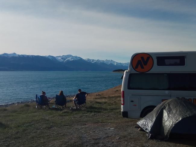 Camp at Lake Pukaki