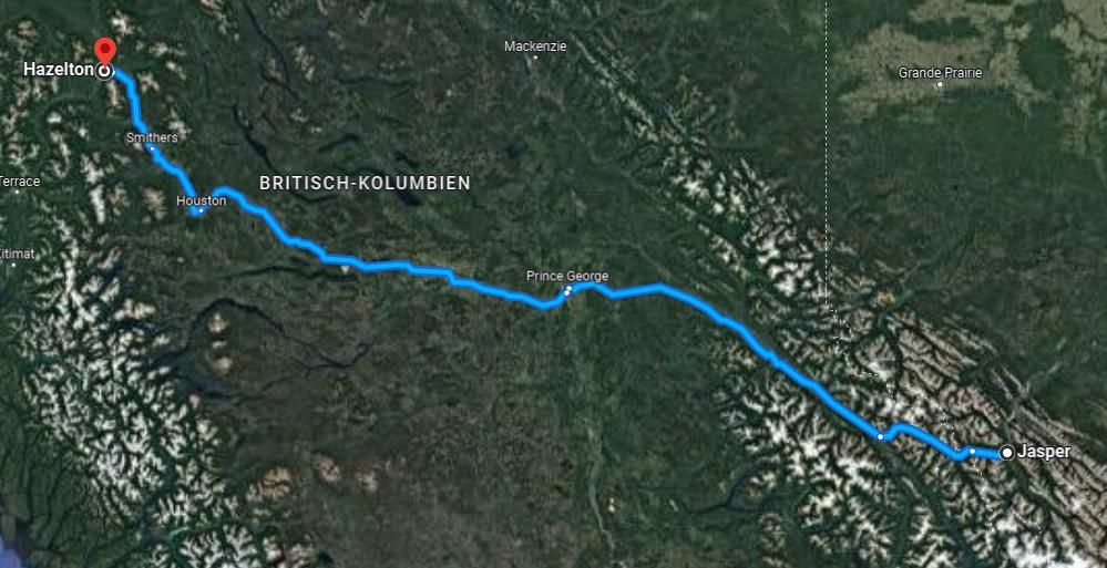 BLOG 7 -Yellowhead HWY von Jasper nach Hazelton