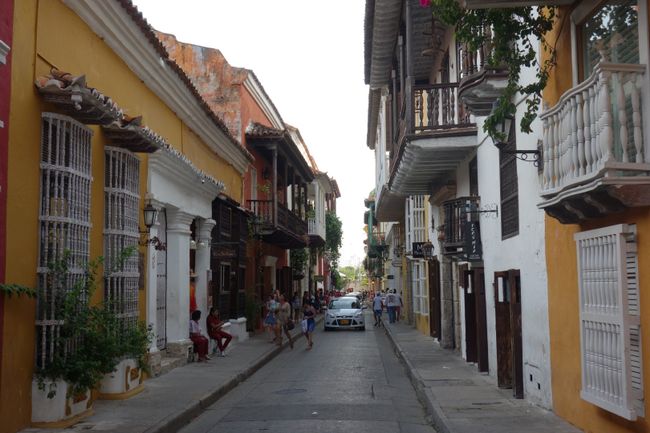 Colonial alleys in Cartagena