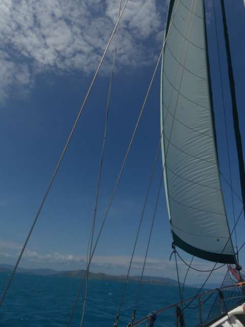 Superb sailing feeling on the way back