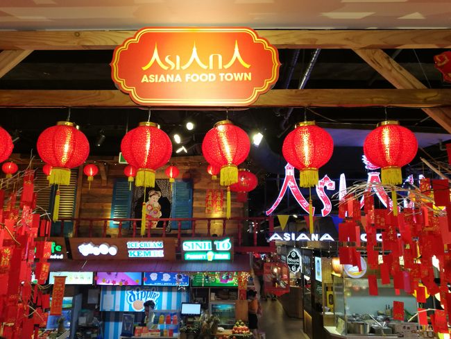 Asiana Food Town at the Central Market.