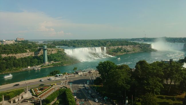 View from the restaurant to Niagara Falls