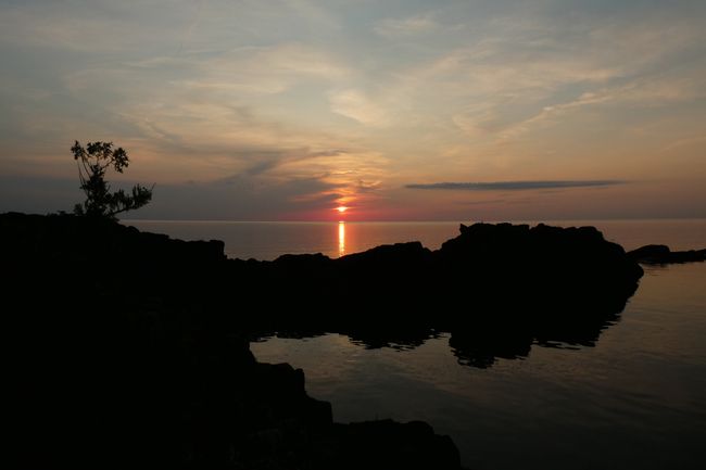 Sonnenuntergang am Lake Superior
