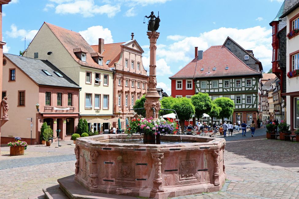 Der Brunnen am Marktplatz.