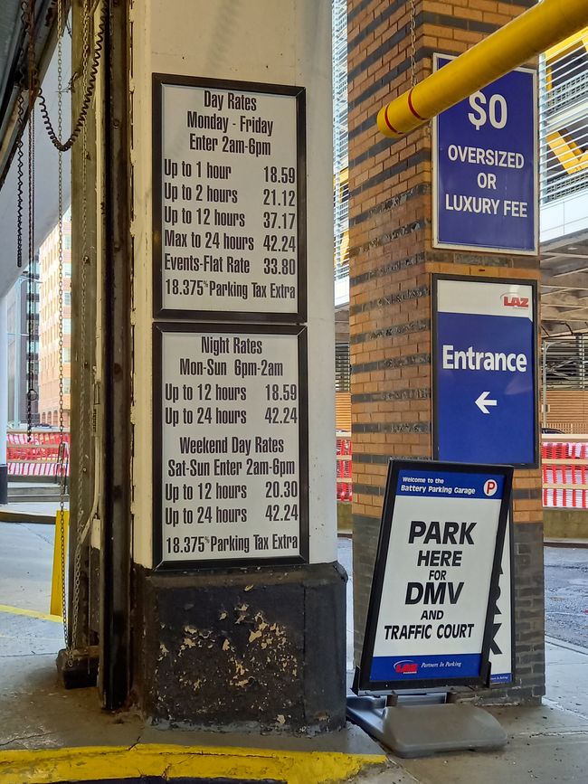 Parking fees