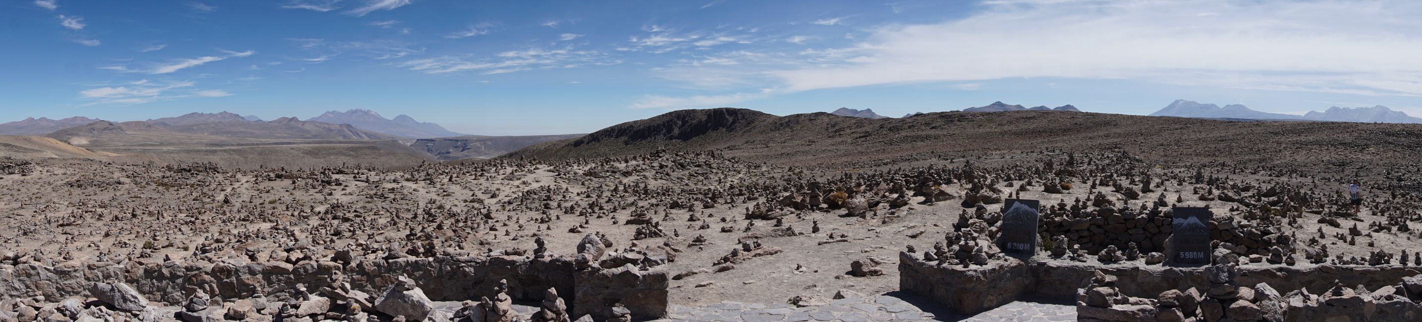Aussichtspunkt auf die umliegenden Vulkane auf 4900m